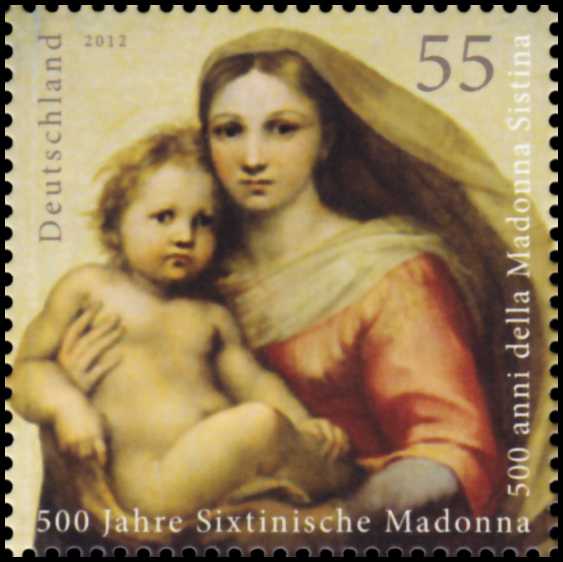 Timbre:  la Madonne Sixtine (Non adh&eacute;)