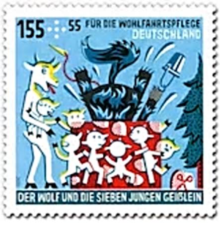 Timbre: Le loup et les sept chevreaux