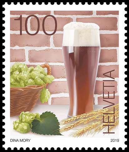 Timbre: Bi&egrave;re brune