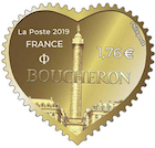 Timbre: Coeur BOUCHERON adh&eacute;sif