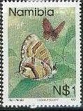 Timbre: Papillon Physcaeneura panda