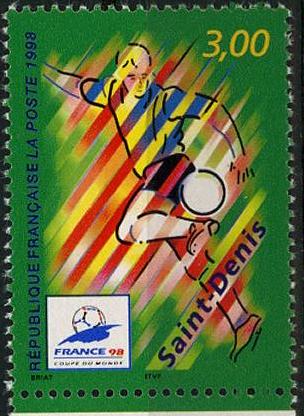 Timbre: Coupe du monde de football : Saint-Denis