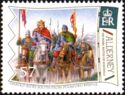 Timbre: 950e Anniv de la bataille d'Hastings -Cavaliers