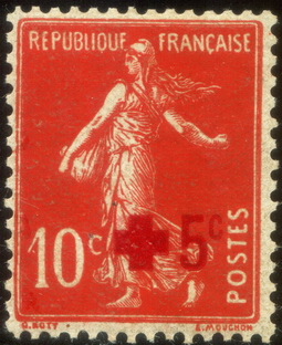 Timbre: Pour la Croix-rouge