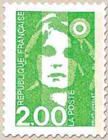 Timbre: Marianne du bicentenaire