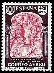 Timbre: Vierge du Pilar &agrave; Saragosse
