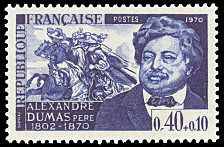 Timbre: Alexandre Dumas p&egrave;re (1803-1870)