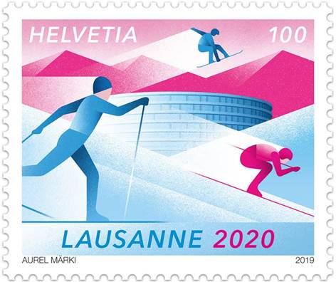Timbre: JO Jeunesse d'hiver