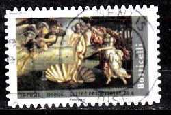 Timbre: Naissance de Vénus - oeuvre de Sandro Boticelli