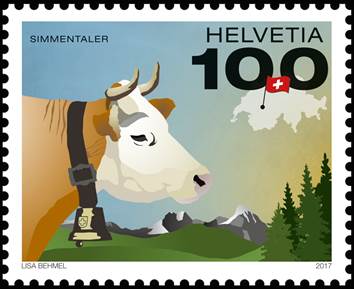 Timbre: Vache suisse