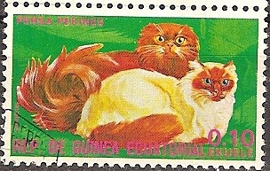 Timbre: Chat Persan et p&eacute;kinois