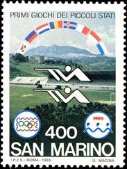 Timbre: 1er jeux des petits &eacute;tats