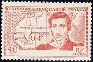 Timbre: Ren&eacute; Cailli&eacute; (Sans legende C&ocirc;te D&acute;Ivore)