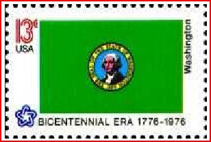 Timbre: Drapeau de Washington