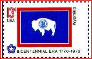 Timbre: Drapeau du Wyoming
