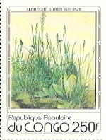 Timbre: Pelouse, de D&uuml;rer