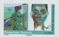 Timbre: Femmes du monde : Francine - Rwanda