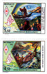 Timbre: Croix rouge mongasque