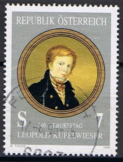 Timbre: L&eacute;opold Kupelwieser : Autoportrait