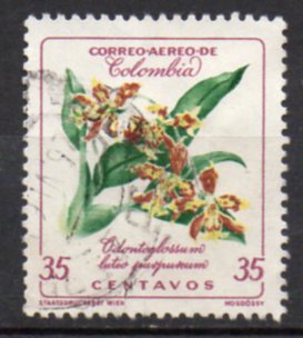 Timbre: Odontoglossum luteo purpureum