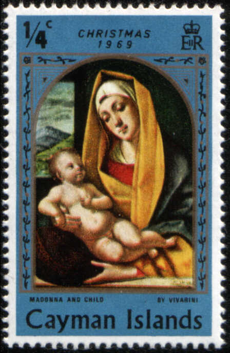 Timbre: Vierge &agrave; l'Enfant - Alvise Vivarini