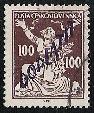 Timbre: R&eacute;publique lib&eacute;r&eacute;e de 1920 surcharg&eacute; taxe