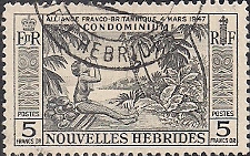 Timbre: La noix de coco - (RF &agrave; droite)