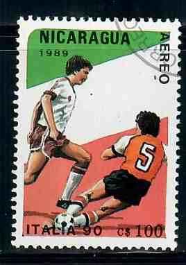 Timbre: Coupe du monde football.