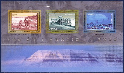 Timbre: 100 ans de pr&eacute;sence norv&eacute;gienne en Arctique