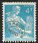 Timbre: Type moissonneuse pr&eacute;oblit&eacute;r&eacute;