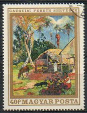 Timbre: Cochons noirs de Paul Gauguin