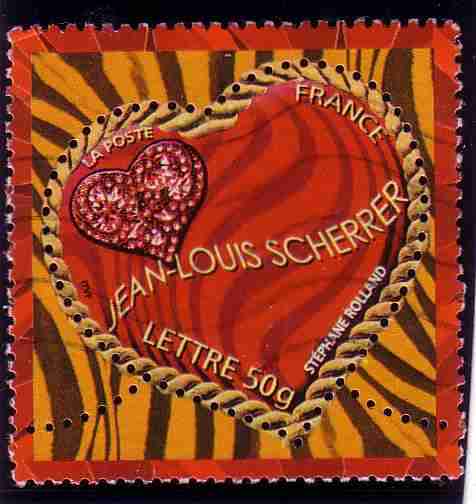 Timbre: Coeur jean louis scherrer 50G (avec ou sans contour)