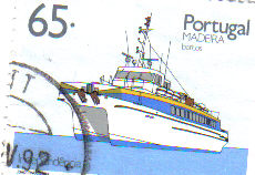 Timbre: Barco  Portugal-Madeira