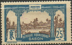 Timbre: Vue de Libreville