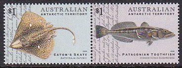 Timbre: Raie d'Eaton et L&eacute;gine australe