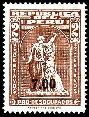 Timbre: Timbre de 1961 surcharg&eacute; 7s sur 2s