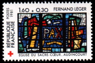 Timbre:  La Paix - Fernand L&eacute;ger
