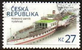 Timbre: Bateau &agrave; vapeur Vysehrad