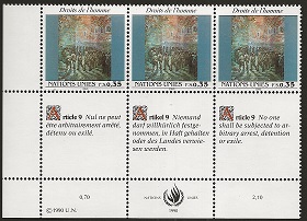 Timbre:  droits de l'homme. Van Gogh