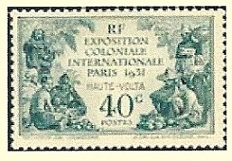 Timbre: Exposition coloniale de Paris