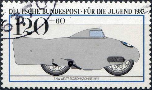 Timbre:  Motocyclettes : BMW de 1916 