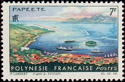 Timbre: Paysage de Papeete