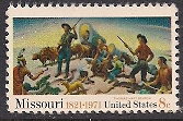Timbre: 150 ans de l'Etat du Missouri