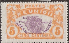 Timbre: Carte de l'ile
