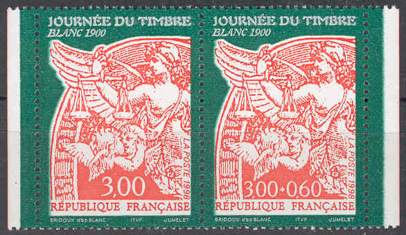 Timbre: Journ&eacute;e du timbre : Blanc 1900 
