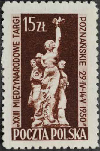 Timbre: Foire de Poznan. Monument