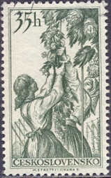 Timbre: Cueillette du houblon