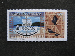 Timbre: 30&egrave;me anniversaire des croisi&egrave;res Ponant - Adh&eacute;sif.