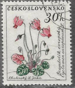 Timbre: Cyclamen d'Europe