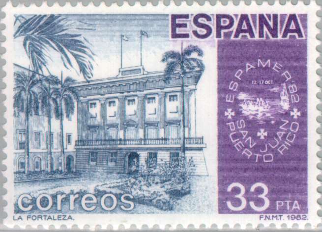 Timbre: La Fortaleza-Espamer 82